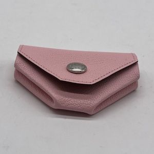 Hermes 24 Verso Mysore Goatskin Change Purse w/ Palladium Plated Snap in Pink
